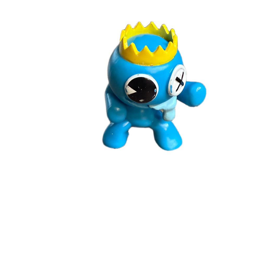 Rainbow Friends Blue Figure with Crown PhatMojo Roblox‎ Game Collectible 2023 2"